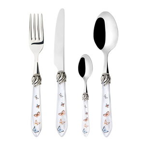 Cuillère fourchette couteau couverts de restaurant en métal pour restaurants élégant personnalisé luxe en acier inoxydable mariage - Product Image 5