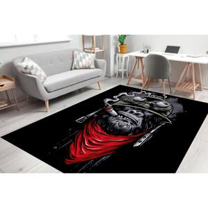 Tapis imprimé scène chimpanzé - Épais, adapté aux animaux domestiques, décoration de salon, tapis à poils doux - Product Image 3