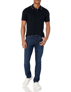 Polo pour homme en coton 100% de haute qualité, 12 couleurs, impression personnalisée, broderie, logo OEM, uni, blanc, polo - Product Image 3