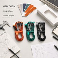 Câble de charge USB XXD OEM 100W 6A 3 en 1, 1,2 m, tressé en nylon, multi-connecteurs, charge rapide, cordon de données, logo personnalisé