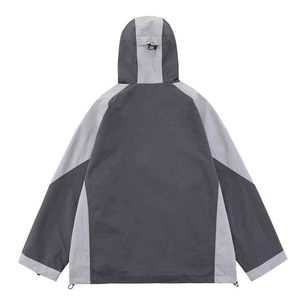 Veste coupe-vent pour hommes personnalisée de qualité supérieure demi-fermeture éclair élastique respirant tricoté pour la saison d'hiver coupe ajustée 2025 - Product Image 2