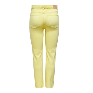 Pantalon en denim stretch jaune pour femmes élégant et décontracté pour dames dernier ami de la mode Skinny Zipper Fly Jeans - Product Image 4