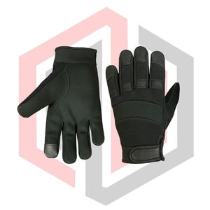 Guantes de Mecánico de Cuero Negro Puro, Guantes de Trabajo de Seguridad Transpirables, Antideslizantes, de Color Mixto, Resistentes a Cortes, Resistentes al Calor, Sin Polvo - Product Image 4