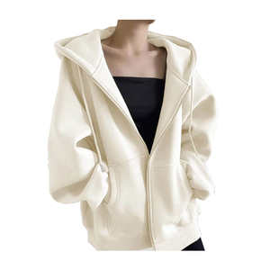 Sudaderas Casuales de Invierno para Mujer, Estampadas en la Parte Delantera, Cómodas, con Capucha, Cremallera, Mezcla de Felpa, Colores y Logotipo Personalizados, Corte Regular - Product Image 4