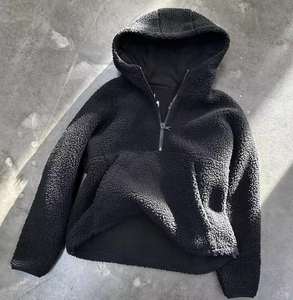 Custom thick <b>sherpa</b> ninja <b>hoodie</b> windproof half zip lamb wool jacket fluffy <b>fleece</b> <b>men</b> <b>hoodie</b> 2025 New Fashion Premium Quality - Product Image 6