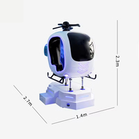 Simulateur de vol VR pour parc d'attractions, jeu de réalité virtuelle 9D pour un joueur, machine de jeu Creatfun Y809 pour centre commercial