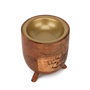Soporte para quemador de metal y madera hecho a mano, regalo de boda, quemador Bakhoor de alta calidad, Decoración de mesa, precio al por mayor - Product Image 4