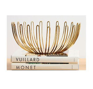 Bol de service de table moderne de couleur noire en métal filaire en fer, présentoir de fruits en gros créatif avec personnalisation - Product Image 3