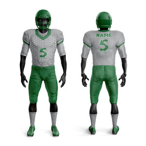 Uniforme de fútbol americano impreso en 3D transpirable de manga corta con diseño de camiseta con logotipo personalizado para el verano con Baker - Product Image 3