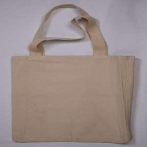 Bolso de lona personalizable 100% de algodón, cuerda reutilizable grande, resistente, ecológica, para compras de comestibles, transporte personal en la playa - Product Image 1