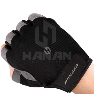 Guantes de Ciclismo de motocicleta duraderos personalizados OEM, medio dedo, protección completa de la palma de la mano, entrenamiento, deportes, transpirables, guantes de medio dedo - Product Image 1