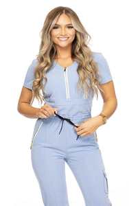 Fábrica de uniformes quirúrgicos baratos Hospital Dentista Clínica Mujeres Scrub Sets Uniforme de enfermera Scrubs Uniformes médicos - Product Image 6