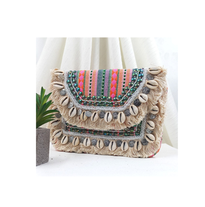 Newly Crafts <b>Boho</b> <b>Handbag</b> With Traditional Indian Bohemian Rattan Bag Rattan Bag Handwoven Shoulder Crossbody Purse - Product Image 4