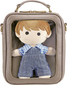 Tsuletette MUI Casual Tall Black Shoulder Handbag with Zipper Closure and Removable Strap (PVC Material) - Product Image 1