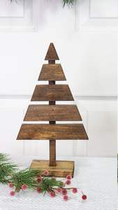 Sapin de Noël en bois massif fait main de qualité supérieure, personnalisable, décoration festive pour la maison et les cadeaux d'entreprise - Product Image 6