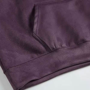 Sudadera con capucha de lana de alta calidad para hombre, Sudadera con capucha de lana bordada con logotipo personalizado, sudadera básica de mezcla de algodón para hombre - Product Image 3