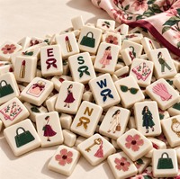 Tapis de Mahjong Urbain Chic Moderne 80x80cm avec Base Antidérapante en Caoutchouc et Réduction du Bruit – Housse de Table de Jeu de Société – Vente en Gros