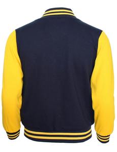 Veste universitaire d'hiver pour homme, col montant, logo frontal, veste bomber de baseball de qualité supérieure, veste de motard, laine 100% - Product Image 4