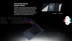 Stealth 14นิ้ว Intel I7 RTX 4060บางเฉียบ32GB RAM 1TB SSD 165Hz FHD Win 11แล็ปท็อปสำหรับเล่นเกม - Product Image 5