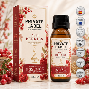 Essenza di Fragranza Idrosolubile ai Frutti Rossi 50ml OEM Etichetta Privata |   Umidificatore e Diffusore di Aromi |   Spagna UE - Product Image 1