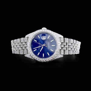 Direct Factory Supply Luxury Moissanite Diamond Studded Smart <b>Watch</b> for <b>Couples</b> iced out Square Case from India - Product Image 1