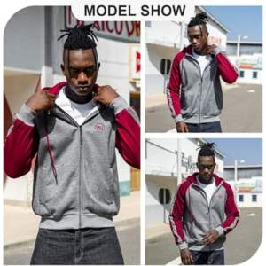 Sweat à capuche en molleton brodé 100% coton de qualité supérieure, coupe classique, pour homme, hiver, séchage rapide, respirant, doublé, léger, anti-froissement - Product Image 4