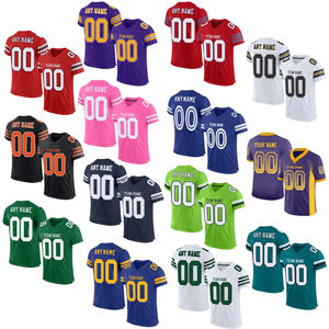 Camisetas de fútbol americano juvenil de estilo callejero a la moda con estampado personalizado, camisetas de fútbol americano de entrenamiento de secado rápido - Product Image 4