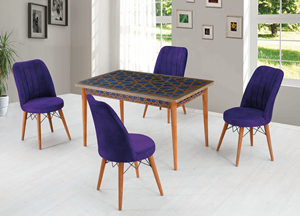 Juego de Comedor Moderno de Lujo Nantes, el Más Vendido, Mesa de Comedor Extensible Duradera con Sillas para el Hogar, Hotel o Almacén - Product Image 3