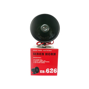 Direct vanuit de fabriek 12V elektrische brandstrobe sirene luide auto motorfiets claxon met bedrade brandalarm <span class=keywords><strong>speaker</strong></span> waarschuwing (ES-626) - Product Image 2