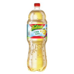 Bebida Carbonatada Suave Zhyvchyk de Manzana con Agua y Jugo de Manzana 1.8L PET Transparente Dorado Enfriado - Product Image 1