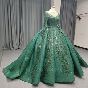 Vestido de Fiesta Largo con Lentejuelas y Cuentas Brillantes ANY198 - Product Image 2