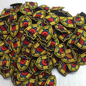 High Quality Hand-Embroidered <b>Badges</b> Custom Designed with Beads OEM Sew-On Embroidery <b>Badges</b> for Decorations - Product Image 3