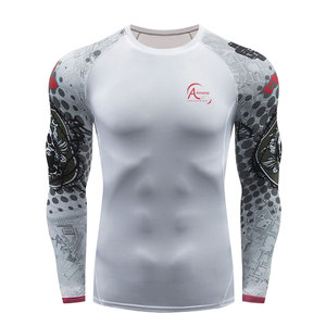 Camiseta de manga larga Rash Guard, personalizable en tamaño y diseño para hombres, ropa deportiva cómoda. - Product Image 1