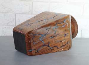 Lightning Strokes Wooden <b>Urn</b> for Human Ashes <b>pet</b> Cremation <b>Urns</b> for Funeral Memorial Keepsake <b>Urn</b> with Threaded Lid - Product Image 4