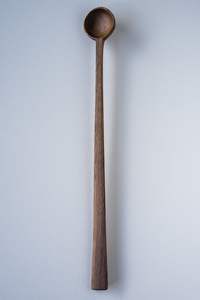 Cuillère en bois d'acacia au design élégant, finition miroir, manche long, pour la maison, l'hôtel et la restauration, ustensiles de cuisine, fournitures pour soupes/desserts - Product Image 3