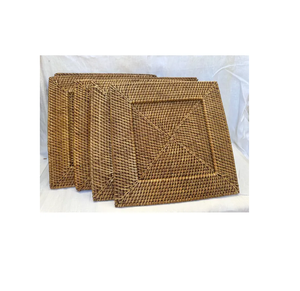 Produits en gros Assiette de chargement en rotin Vaisselle Décorations pour la maison Napperon en rotin Vente la plus vendue - Product Image 1