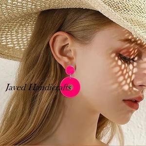 Luxury Eco-Friendly Resin Epoxy Angel Style Waterproof Hand-painted <b>Earrings</b> Trendy Customizable Designable Women's Crafts - Product Image 6