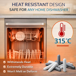 Capuchons de protection en silicone pour les pointes des dents des supports de lave-vaisselle, compatibles, gris, durables, pour la réparation et la protection contre la rouille - Product Image 2