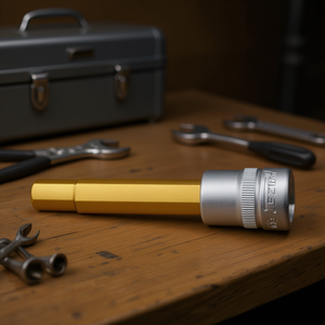 Douille hexagonale courte Hazet 3/8'' avec moletage carré – Catégorie de produit : Douilles - Product Image 3