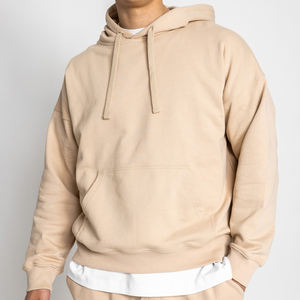Sweat à capuche pour homme en coton 100% de 600 GSM, poids lourd, personnalisable avec impression et broderie de logo, sweat à capuche surdimensionné de haute qualité en polaire - Product Image 4