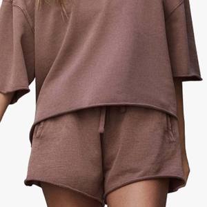 <b>Women's</b> Outfits Crop Top Hoodie <b>Shorts</b> 2 Piece <b>Short</b> Set Matching Sets <b>Women</b> Jogger Set <b>Women</b> Two Piece Pants <b>Shorts</b> custom size - Product Image 5