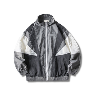 Logo personnalisé pour hommes, multi couleurs, veste coupe-vent à fermeture éclair, vente en gros de veste universitaire de moto pour hommes - Product Image 3