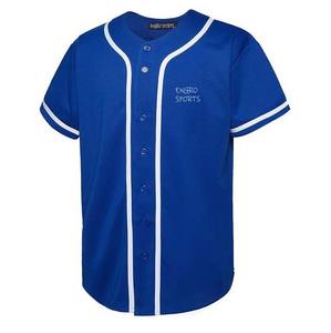 Industrie de la production d'uniformes de baseball Sportswear Maillot de baseball vierge boutonné personnalisé Hipster à manches courtes T-shirts Hip Hop - Product Image 2