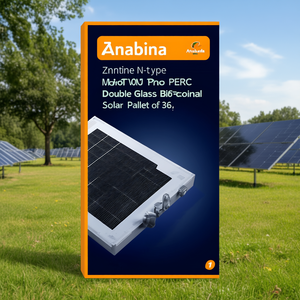 แผงโซลาร์เซลล์ Znshine 550W N-Type Mono PERC แบบกระจกสองชั้น Bifacial บรรจุ 36 แผงต่อพาเลท - Product Image 3