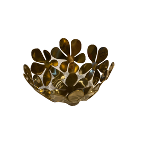 Bol à chocolat design feuille de laiton avec bol fait main de forme ronde poli or excellente utilisation décorative de chocolat en gros - Product Image 1