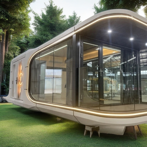 Casa Modular Prefabricada de Lujo, Moderna, de 40 Pies, Estructura de Acero, Tipo Cápsula Espacial, Casa Móvil Pequeña, Colores Personalizados, Villa con Huella Dactilar, Hotel - Product Image 2