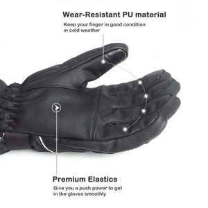 Top-Exigeant Dernière Arrivée Gants De Ski Confortables De Haute Qualité En Cuir Personnalisé Gants Chauds Hiver Main De Protection Wh - Product Image 6