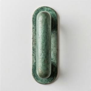 Juego de manijas de puerta de latón macizo moderno RegalTurn con elegante grabado Floral para cocina y baño decoración duradera para el hogar - Product Image 3