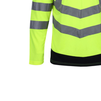 Chemises de travail haute visibilité fluorescentes pour hommes, bandes réfléchissantes, logo personnalisé, options de couleur, service OEM, impression numérique