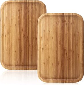Bandeja de madera con estilo clásico hecha a mano, vajilla decorativa única, precio bajo ecológico, venta al por mayor, incluye platos - Product Image 1
